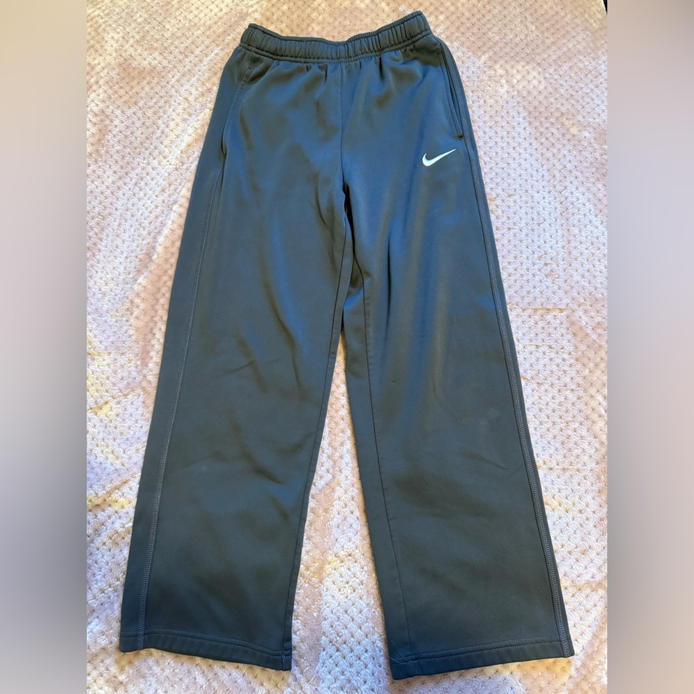 Nike Boys' Black Joggers with White Swoosh